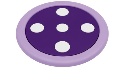 Obraz premium Isolated Round Pad with White Spots