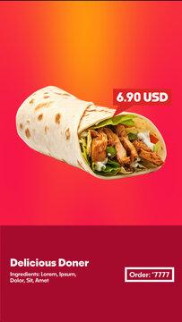 Restaurant Shopping and Sale Promo Template