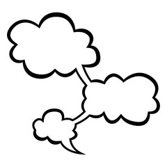 Comic book speech bubble, great design for any purposes. Sticker design. illustration