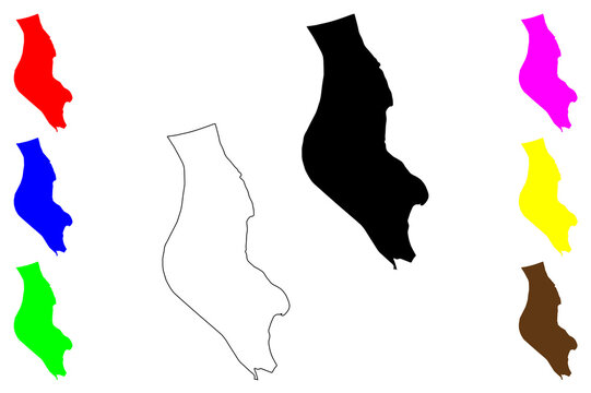 Tikrit city (Republic of Iraq, Governorate Saladin) map vector illustration, scribble sketch Tikrit map