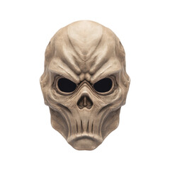 Obraz premium Realistic Human Skull Mask for Halloween, Costume Parties, Horror Decorations, and Theatrical Performances Transparent background or PNG