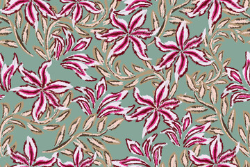 abstract floral pattern or abstract motif	

