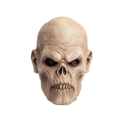 Fototapeta premium Realistic Close-Up of a Skull Mask for Halloween Celebrations, Parties, or Theatrical Productions Transparent background or PNG