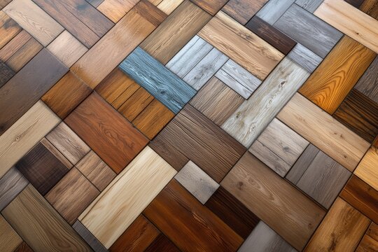 Beautifully crafted parquet flooring.