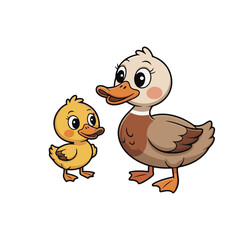 animal cartons with hen vector 