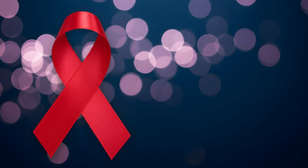 World AIDS Day Red Ribbon Awareness Campaign Support Hope Fight HIV Prevention