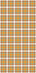 Harvest texture vector background, luxurious plaid tartan seamless. Worn textile pattern check fabric in orange and pastel colors.