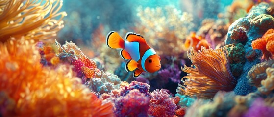 Naklejka premium Aquatic Animals