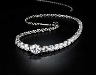 Elegant Sparkling Diamond Necklace