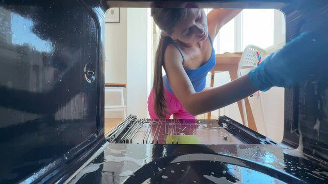 Clean your oven thoroughly to ensure no dirt is missed and keep your kitchen pristine