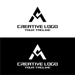 creative letter logo a design vector