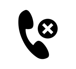 Retro telephone handset graphic design design