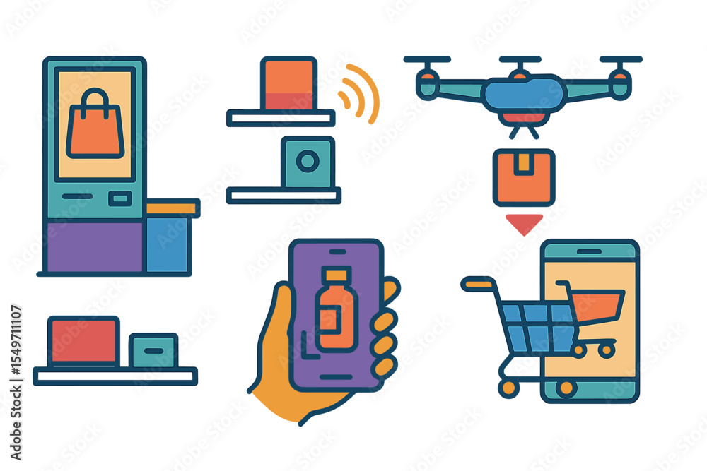 Poster Exploring the future of shopping with technology integration in retail environments