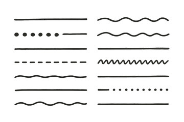 Obraz premium Creative black line patterns for artistic design and illustration