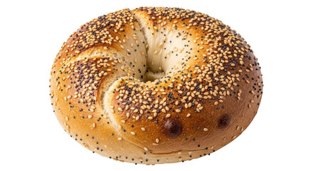 Isolated Sesame Seed Bagel