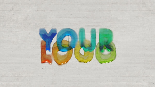 Dripping Watercolor Logo