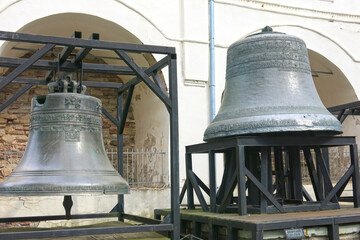 Obraz premium ancient multi-ton medieval Orthodox Russian bells