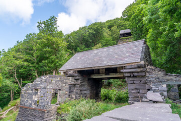 Walking around Llanberis in Snowdonia National Park wales