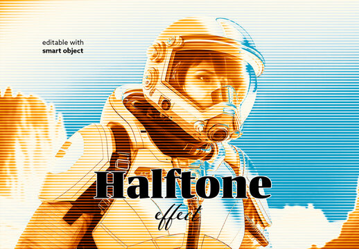 Halftone Photo Effect