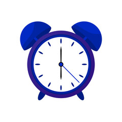 Realistic blue Alarm clock icon collection - 6_ 00 o'clock