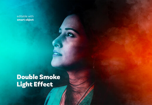 Double Smoke Light Photo Effect