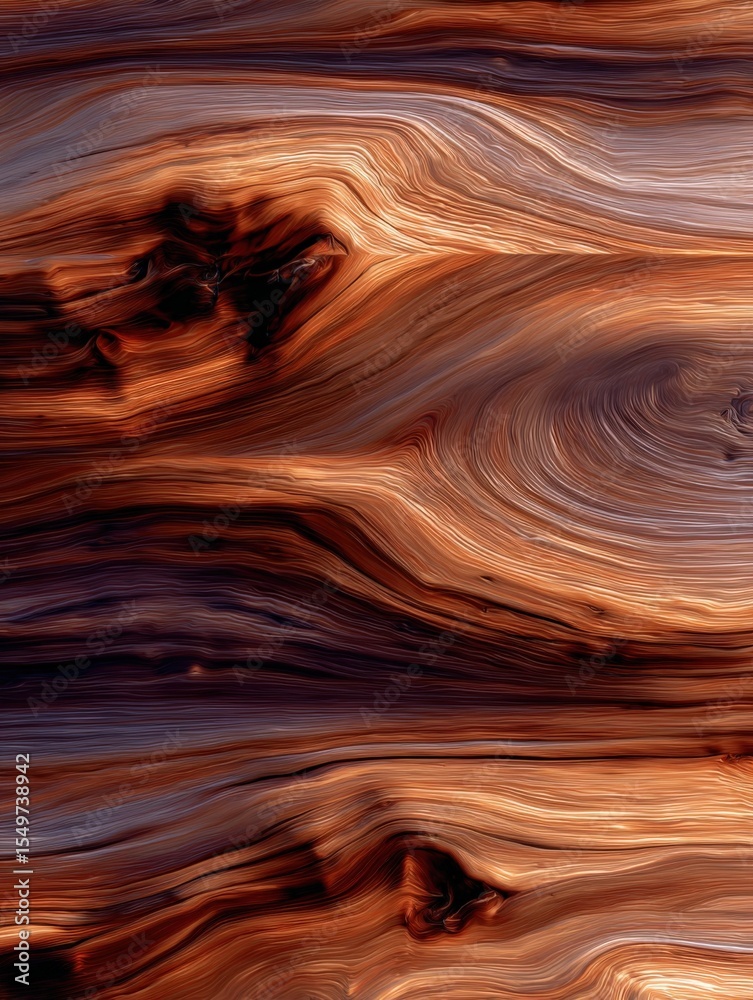 Poster Abstract Marbled Texture in Warm Earth Tones with Swirling Patterns and Fine Details Creating a Natural Artistic Background Design
