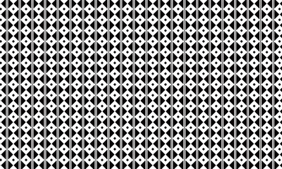 太い線につながった釘抜き繋ぎの模様