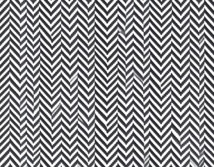 Black And White Zigzag Pattern Fabric