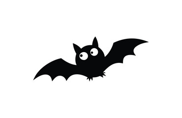 Obraz premium Silhouette halloween bat vector