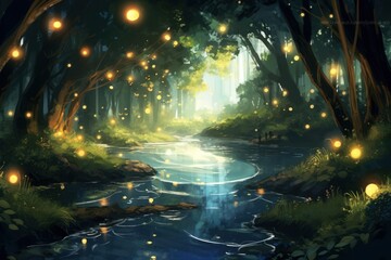 River outdoors woodland nature.