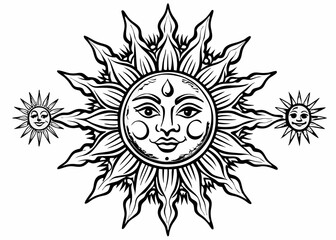 sunshine graphic design sun logo flat vector illustration