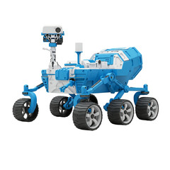 Terrain robot isolated on transparent background