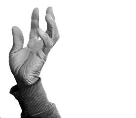 Praying to God with hands together stock image stock photo