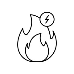 Flame Line Icon