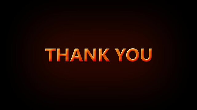 Thanks Text Animation 4K On Alpha