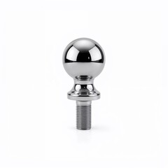 Trailer ball hitch, chrome finish, durable design, towing accessory, copy space