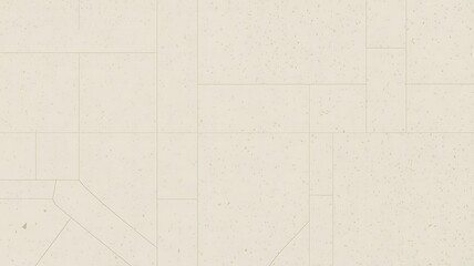 Seamless beige terrazzo pattern with irregular flecks and geometric tile layout
