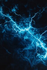 Electrical arcs illuminate in a dark backdrop with circuitry overlay.