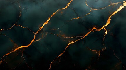 Elegant Luxurious premium Black Marble Texture with Golden Veins and Abstract Design exuding sophistication and richness
