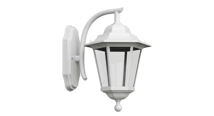 Obraz premium Isolated White Outdoor Wall Lamp
