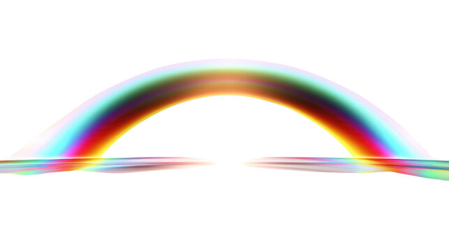 Rainbow's Embrace: A vivid, artistic representation of a rainbow spanning the sky, evoking feelings of hope, wonder, and the ephemeral beauty of nature. 