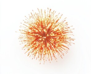 Obraz premium Fiery, orange burst radiating outward