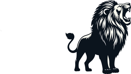 a single Lion silhouette vector