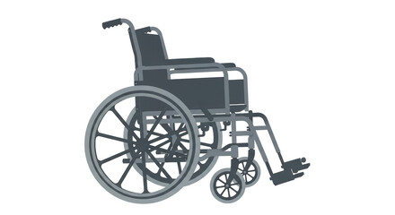 Fototapeta premium Isolated Empty Wheelchair