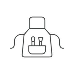 Art Apron thinline icon , vector, pixel perfect, illustrator file 
