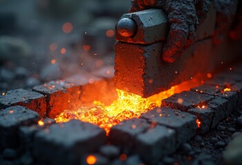 The scorching art of lava bricks