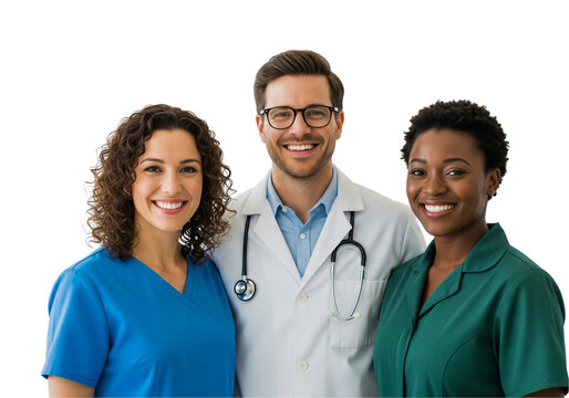 smiling medical team - Powered by Adobe