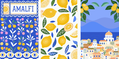 Amalfi Coast Design Patterns © Dibyendu