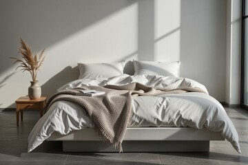 Cozy Minimalist Bedroom with Natural Light and Neutral Decor