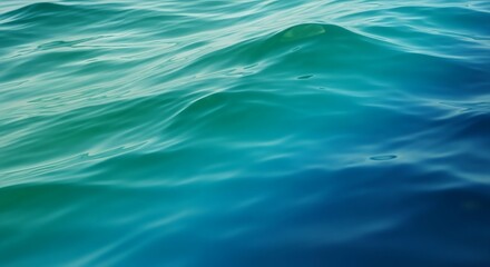 Fototapeta premium Serene gradient of oceanic hues, embodying tranquility and fluid dynamics